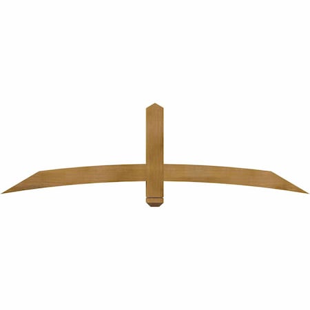 Ekena Millwork Bellingham Rough Sawn Timber Gable Bracket, Western Red Cedar, 72"W x 21"H x 4"D x 4"F, 7/12 Pitch GBW072X21X0404BEL00RWR